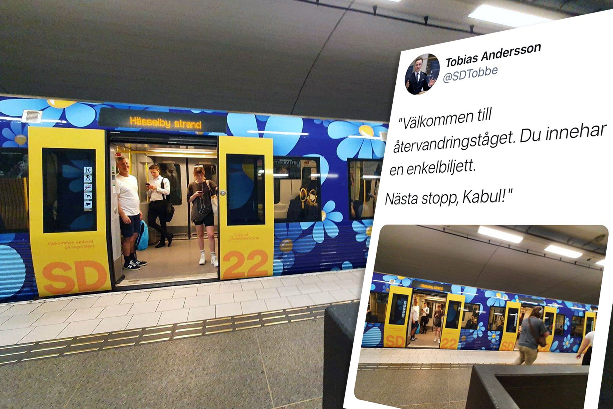 Välkommen till återvandringståget. Du innehar en enkelbiljett. Nästa stopp, Kabul!